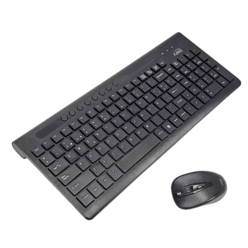 Combo Inalambrico Teclado + Mouse KALLEY - Negro