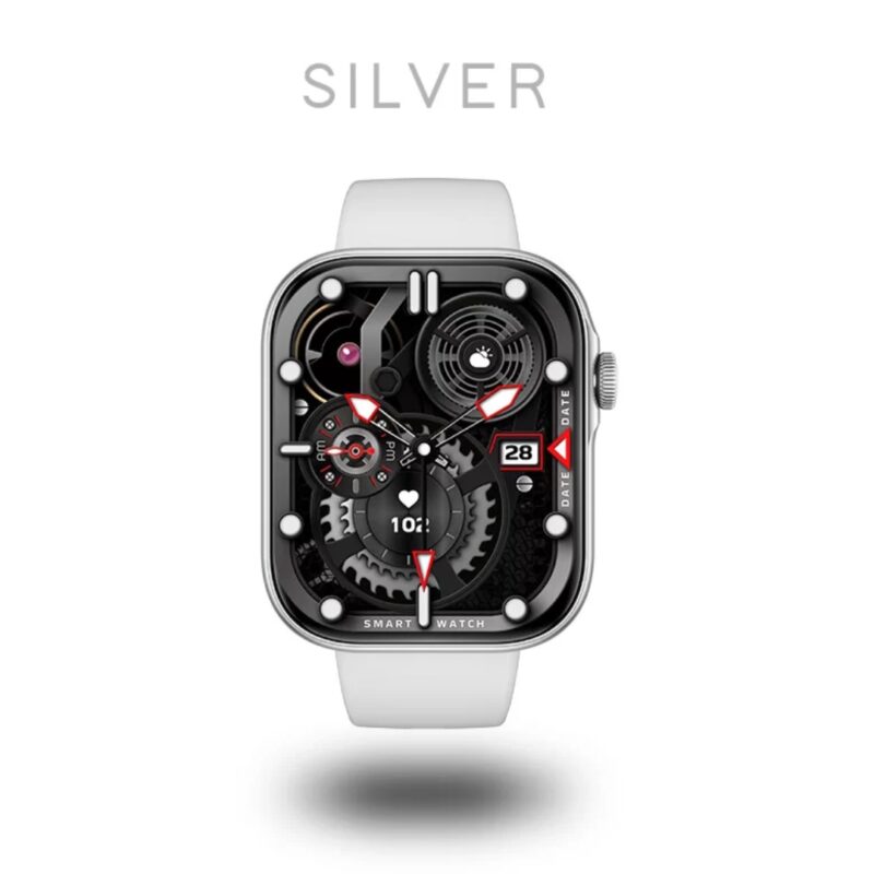 Smartwatch JYRSW4 con 3 manillas intercambiables - Plateado