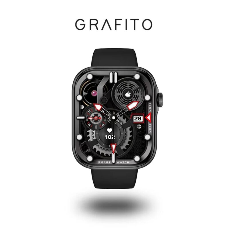 Smartwatch JYRSW4 con 3 manillas intercambiables - Negro