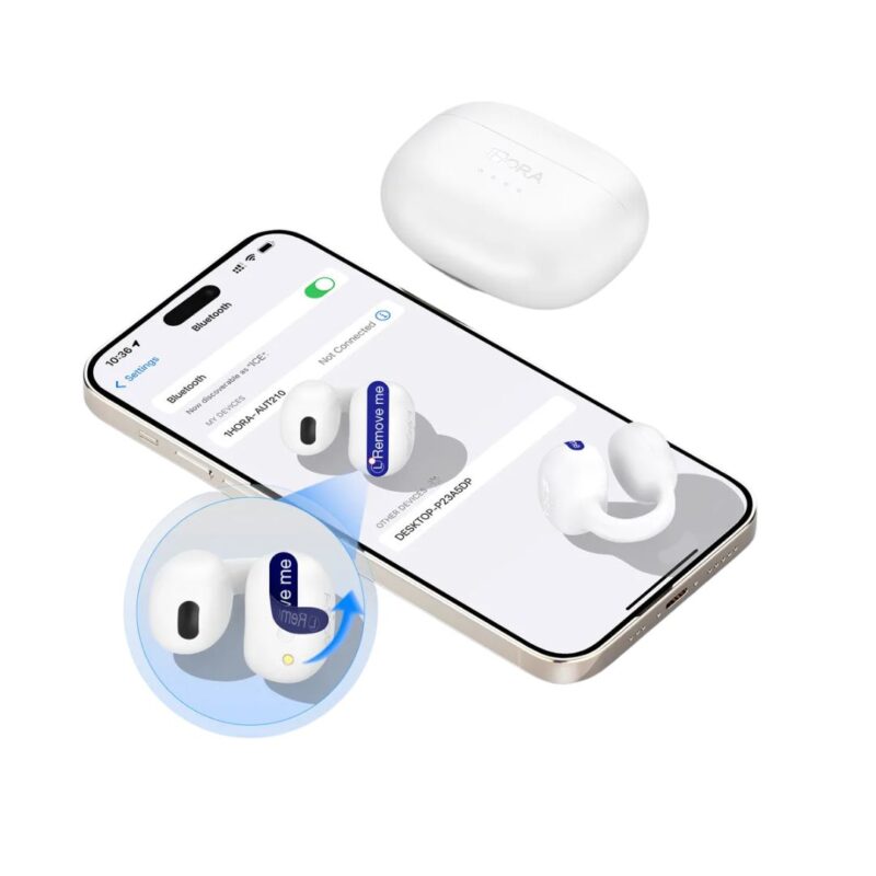 Audifonos Inalambricos Clip-ear 1HORA AUT210 - Blanco