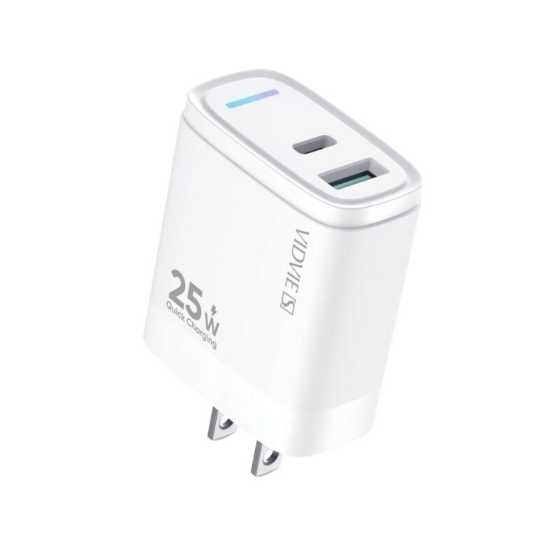 Cargador 25W PD+USB Chip AI VIDVIE S - VS-A05