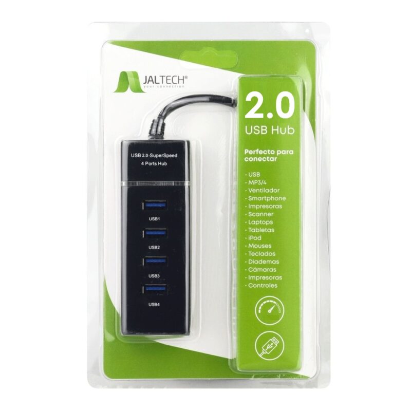HUB USB 2.0 NEOS 4 PUERTOS - JALTECH