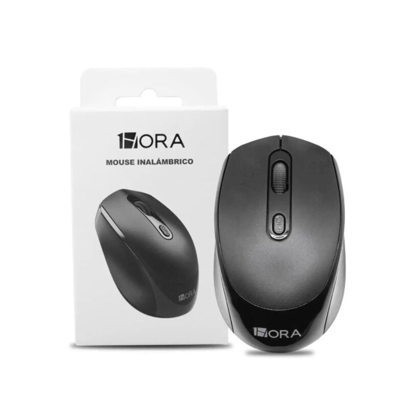 Mouse inalambrico 1HORA RAT001 - Negro