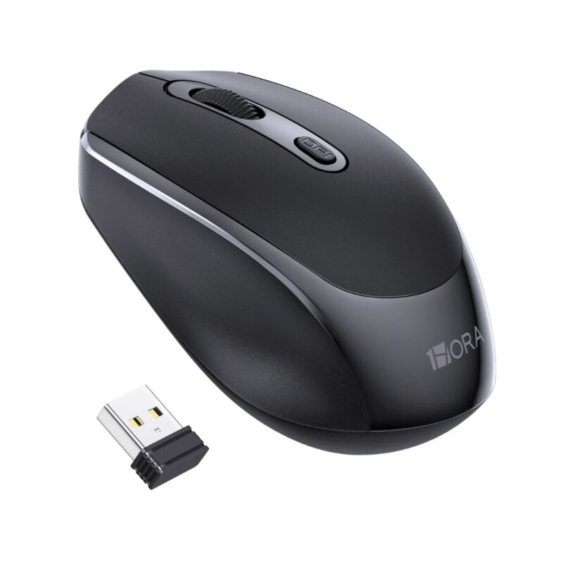 Mouse inalambrico 1HORA RAT001 - Negro
