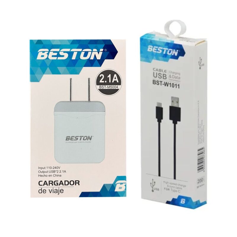 Cargador + Cable Tipo C BESTON